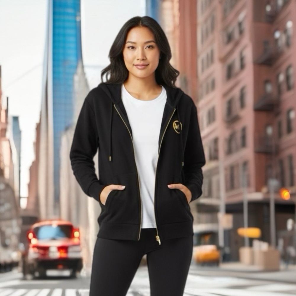 Michael Kors Black & Gold Hoodie